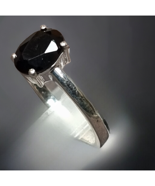 Bague Spinelle noire Argent 925