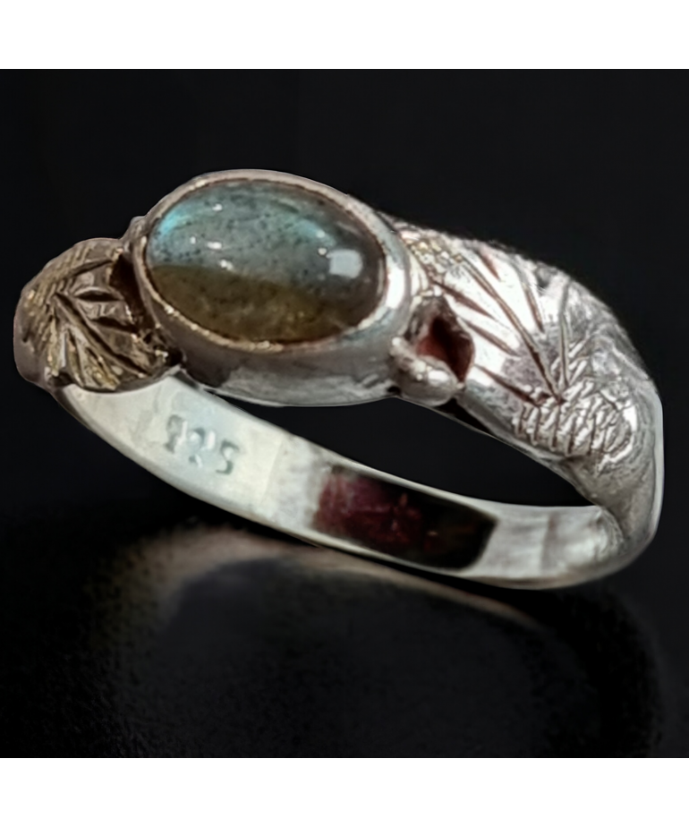 Bague Labradorite Argent 925 Taille 52