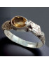 Bague Citrine Argent 925 Taille 57