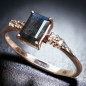 Bague Labradorite Argent 925 plaqué or rose