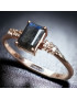 Bague Labradorite Argent 925 plaqué or rose