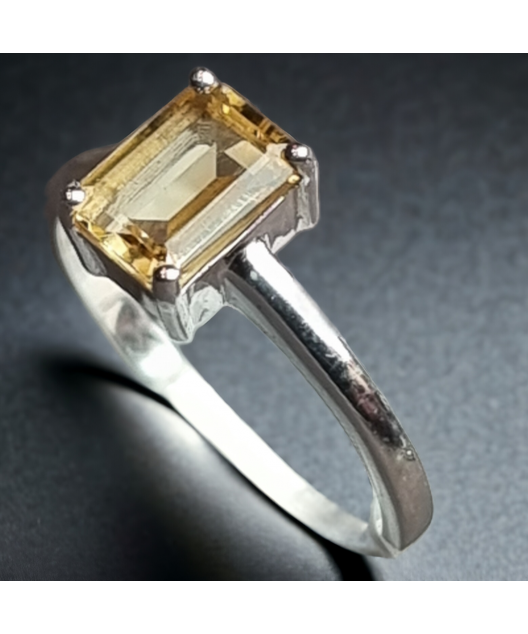 Bague Citrine Argent 925