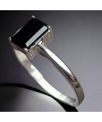 Bague Spinelle noire Argent 925