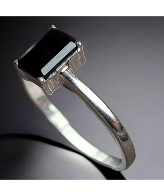 Bague Spinelle noire Argent 925