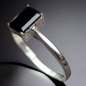 Bague Spinelle noire Argent 925