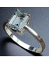 Bague Topaze bleue Argent 925 Taille 57