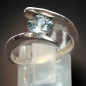 Bague Topaze bleue Argent 925 Taille 57
