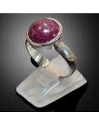 Bague Rubis cabochon Argent 925