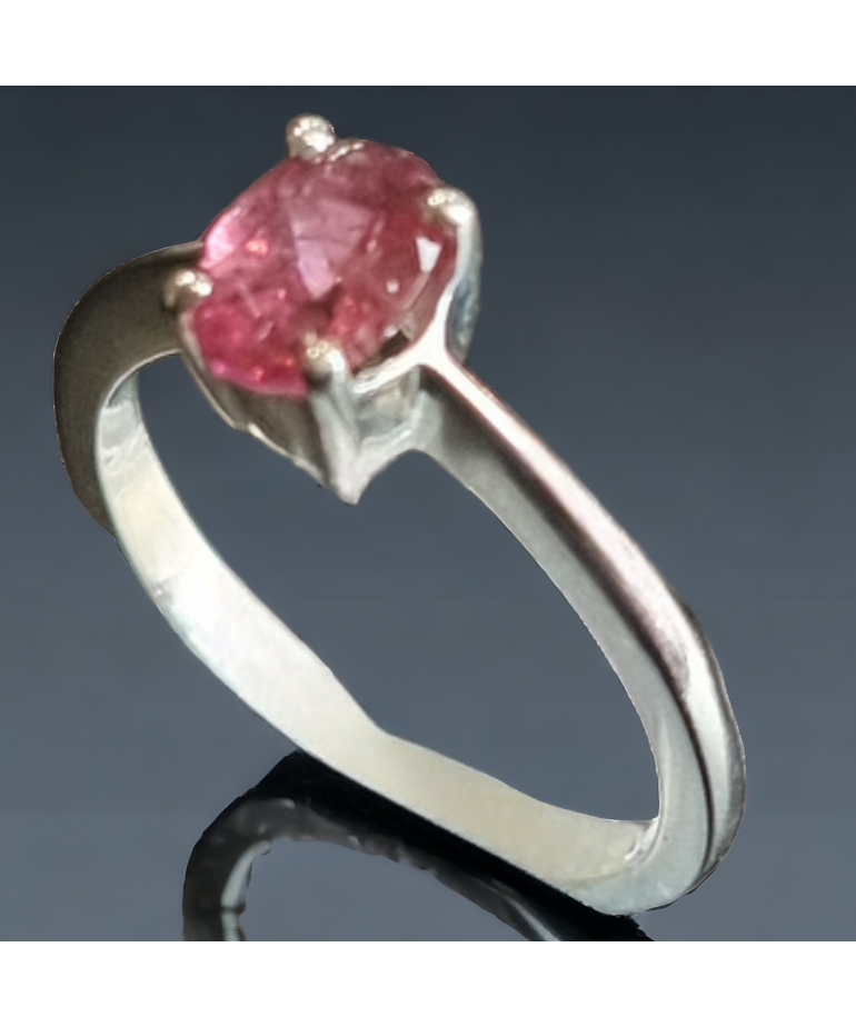 Bague Tourmaline rose Argent 925