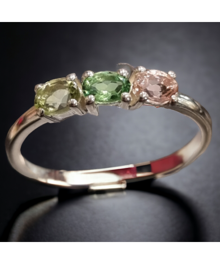 Bague Tourmaline Argent 925 Taille 53