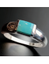 Bague Turquoise Argent 925 Taille 68