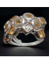 Bague Citrine naturelle Argent 925 Taille 56