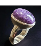 Bague Charoïte Argent 925 Taille 55