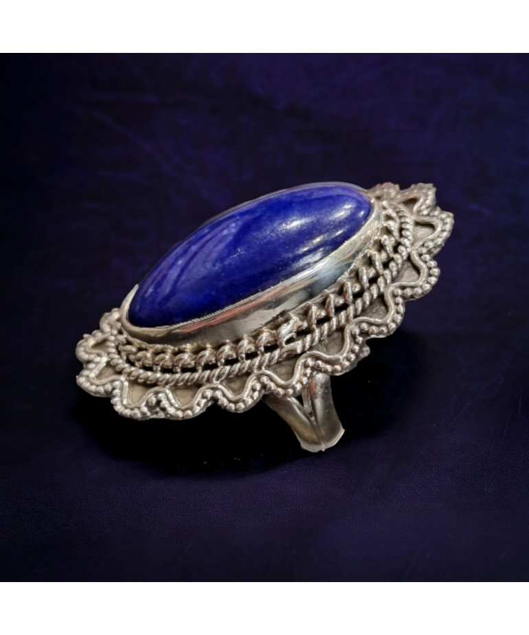 Bague Lapis-lazuli Argent 925 Taille 54