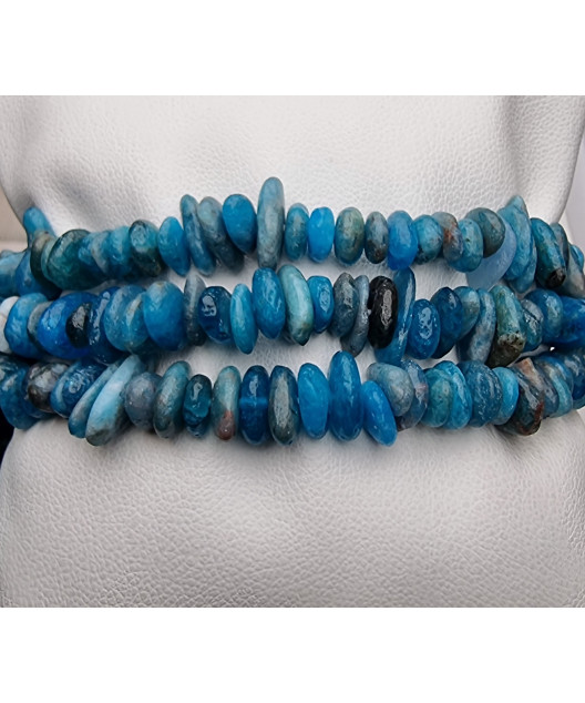 Bracelet Apatite bleue Baroque 19cm (s)