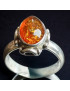 Bague Ambre baltique Argent 925 Taille 57