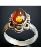 Bague Ambre baltique Argent 925