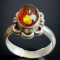 Bague Ambre baltique Argent 925
