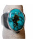 Bague Turquoise sertie argent 925 Taille 66