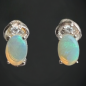 Boucles Opale blanche Argent 925