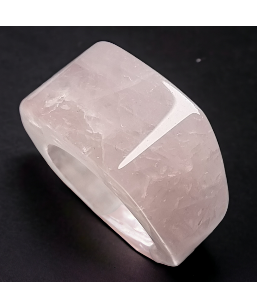 Bague Quartz rose pierre