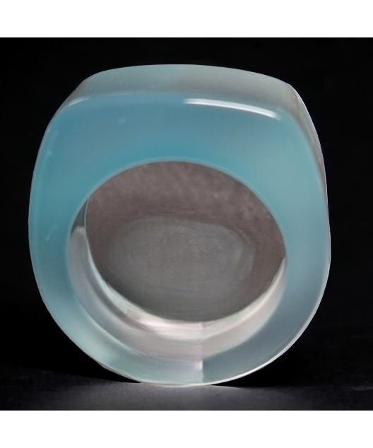 Bague Agate bleue pierre Taille 57
