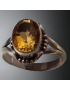 Bague Citrine Argent 925 Taille 52