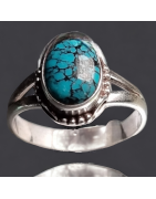 Bague Turquoise Argent 925 Taille 53
