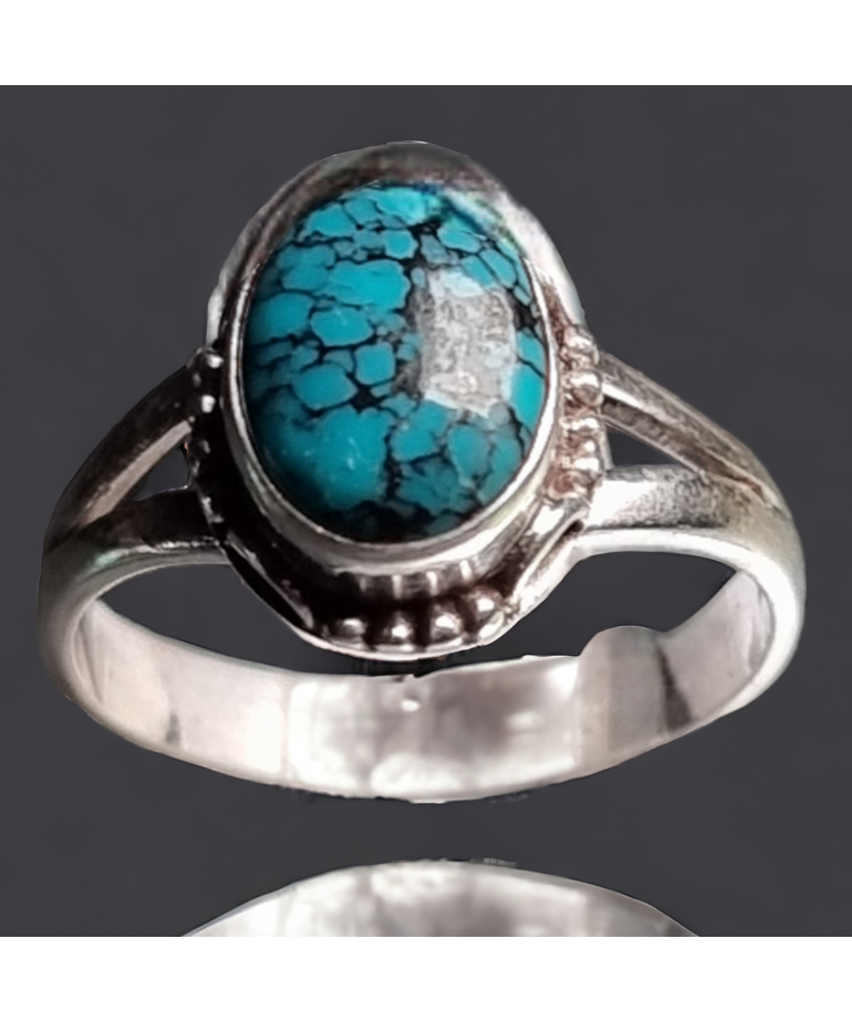 Bague Turquoise Argent 925 Taille 53