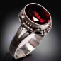Bague Grenat Argent 925 Taille 52