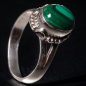 Bague Malachite Argent 925 Taille 51