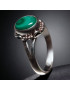 Bague Malachite Argent 925 Taille 57