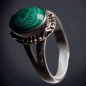 Bague Malachite Argent 925 Taille 53
