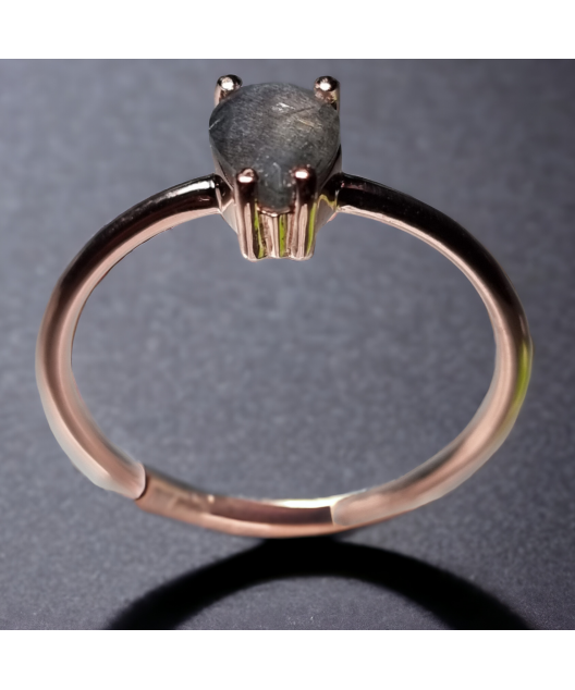 Bague Labradorite Argent 925 Plaqué or