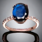 Bague Labradorite Argent 925 Plaqué or