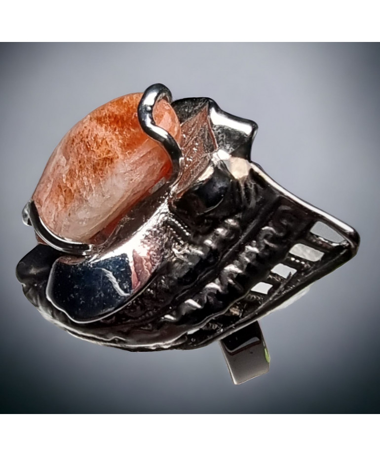 Bague Pierre de soleil Argent 925 Taille 59+