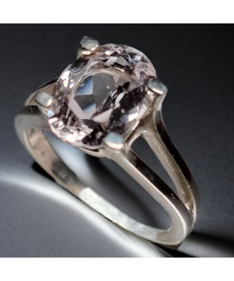 Bague Kunzite argent 925 Taille 53
