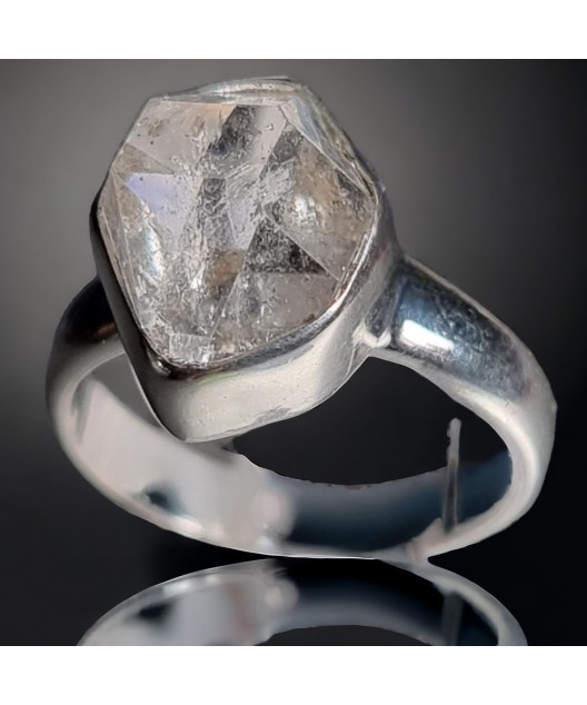 Bague Diamant Herkimer Argent 925