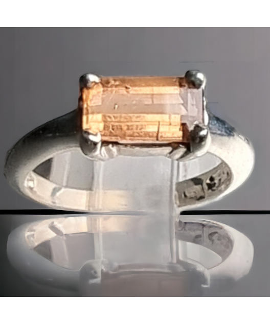 Bague Topaze impériale Argent 925 Taille 54