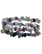 Bracelet Fluorite Rainbow baroque