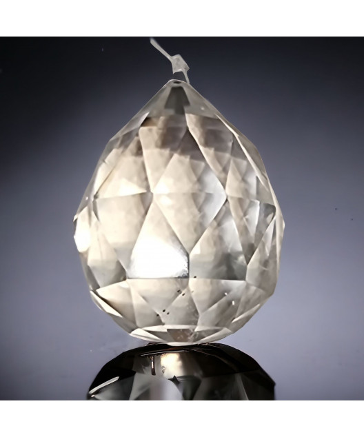 Cristal de roche Attrape soleil sur fil nylon