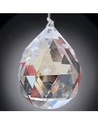 Cristal de roche Attrape soleil sur fil nylon