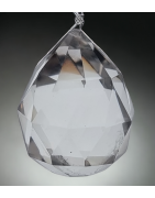 Cristal de roche Attrape soleil sur fil nylon