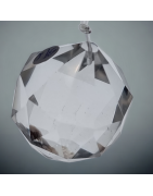 Cristal de roche Attrape soleil sur fil nylon