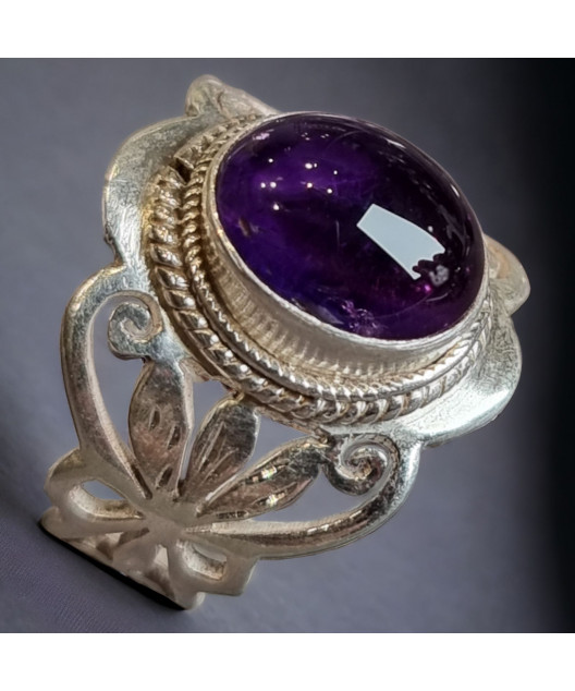 Bague Améthyste Argent 925 Taille 56