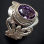 Bague Améthyste Argent 925 Taille 58