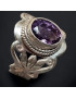 Bague Améthyste Argent 925 Taille 58