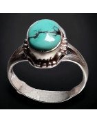 Bague Turquoise Argent 925 Taille 51