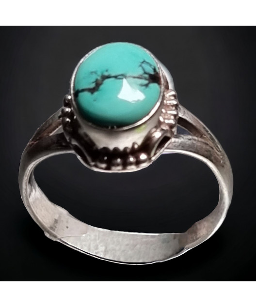 Bague Turquoise Argent 925 Taille 51