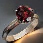 Bague Grenat Argent 925 Taille 55